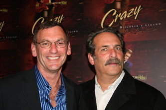 Rick Bieber and Ray Scherr at the premiere for Crazy.