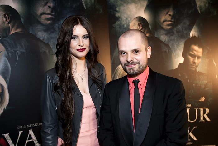 Oskar Thor Axelsson & Maria Birta at BLACK'S GAME Icelandic premiere.
