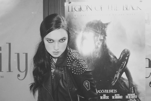Alicia at the screening of Legion Of The Black