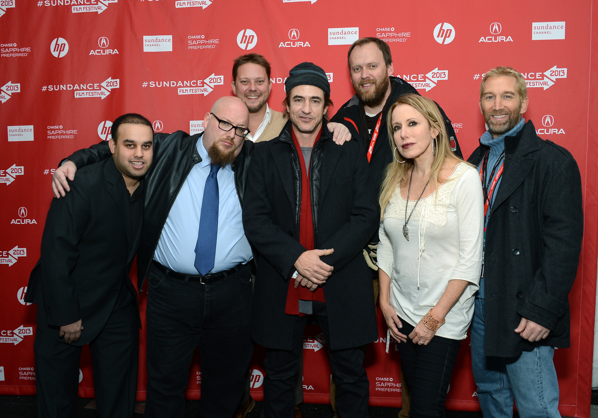 Dermot Mulroney, Roger Mayer, Elana Krausz, Christo Dimassis and Carl W. Lucas at event of The Rambler (2013)