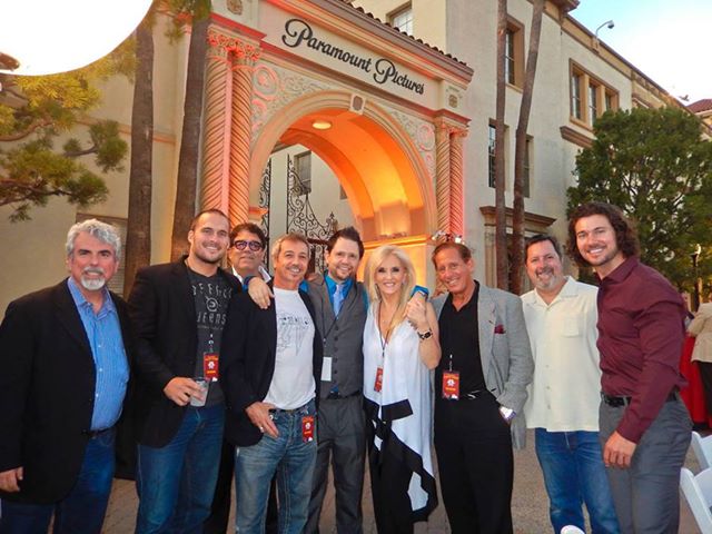 Attending the Variety Charity Poker Night at Paramount Studios