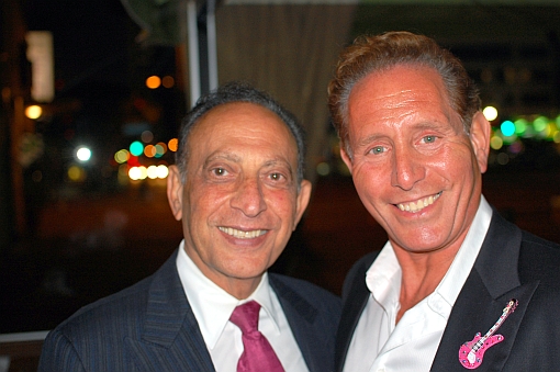 Beverly Hills Mayor Jimmy Delshad and Actor / Producer Mark Valinsky on the red carpet together for Breast Cancer Awareness in Beverly Hills