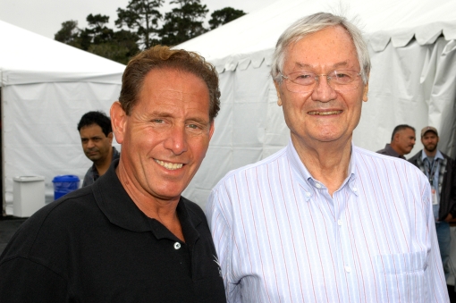 Actor / Producer, Mark Valinsky with Lifetime Achievement Academy Award winning Director, Roger Corman at Pebble Beach, Concourse d'Elegance event