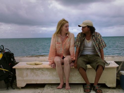 Still of Laura Linney and Michael Ray Escamilla in The Big C (2010)