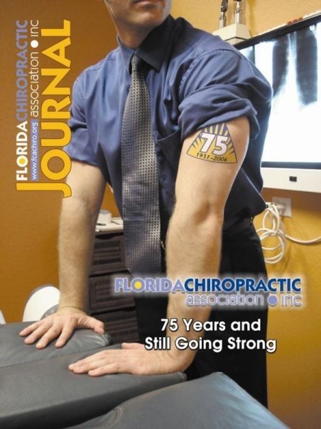 Cover of Florida Chiropractic Journal 75th Anniversary Issue