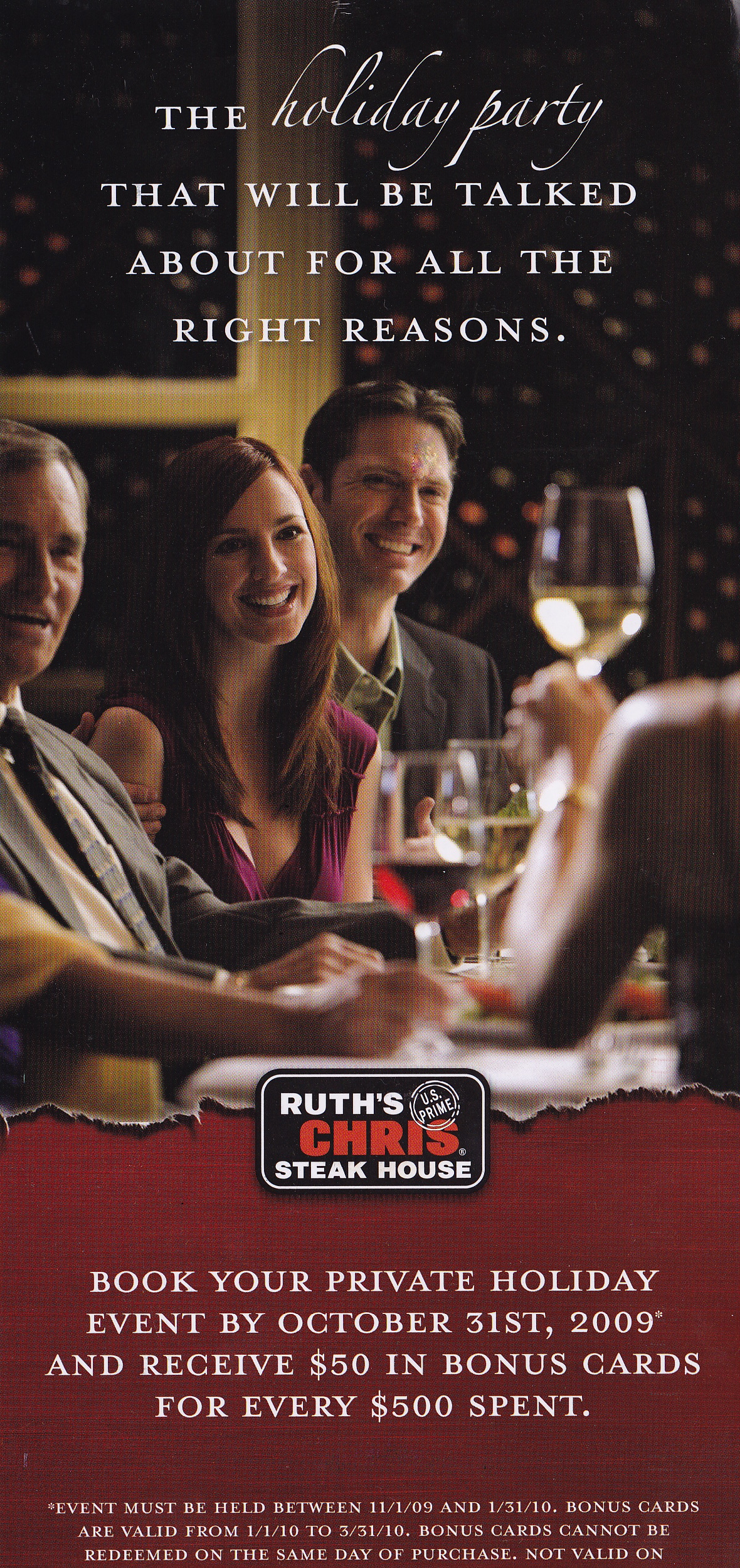 Ruth's Chris Steakhouse Ad