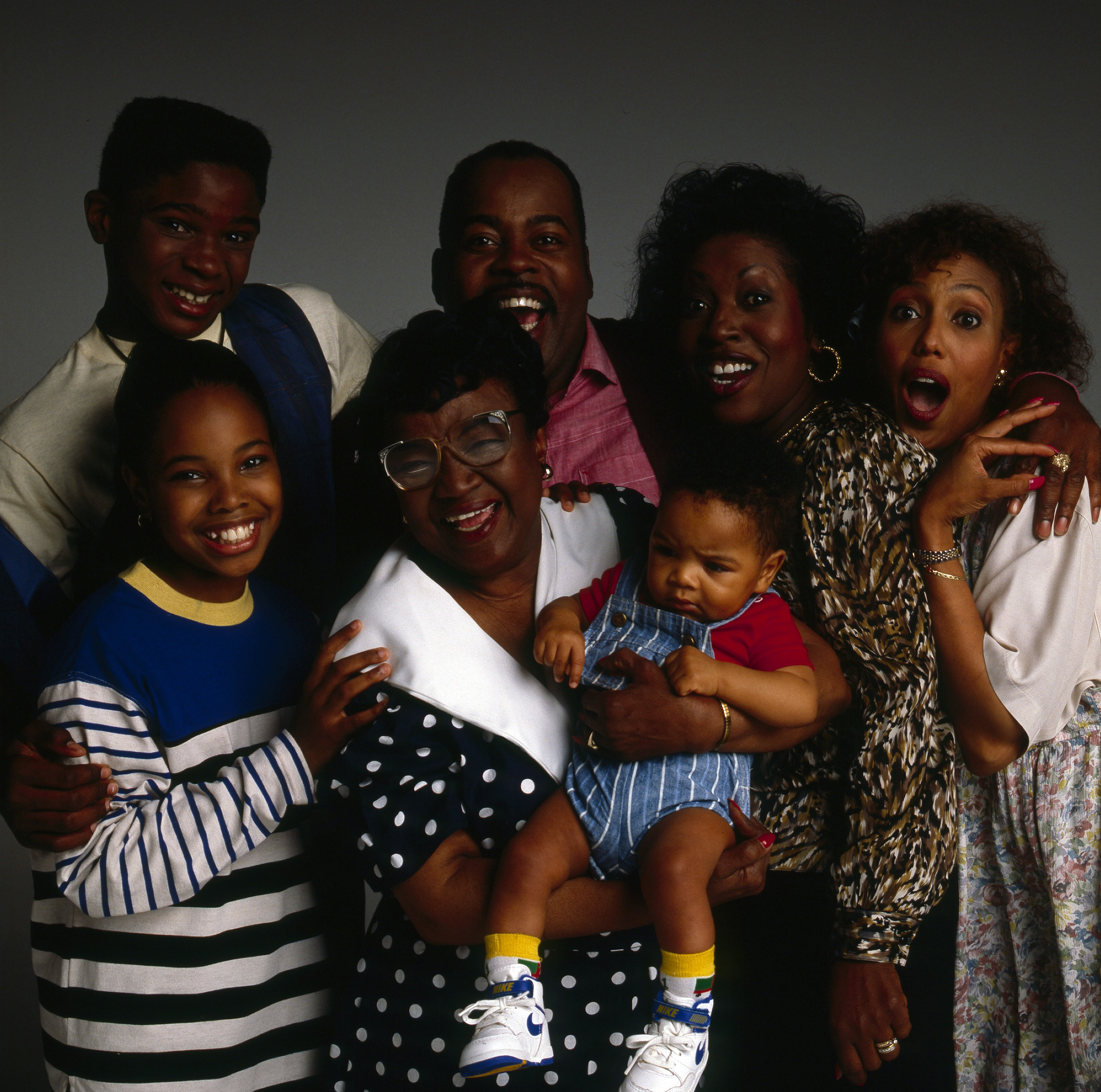 Still of Reginald VelJohnson, Telma Hopkins, Rosetta LeNoire, Darius McCrary, Jo Marie Payton, Kellie Shanygne Williams, Joseph Julius Wright and Julius Wright in Family Matters (1989)