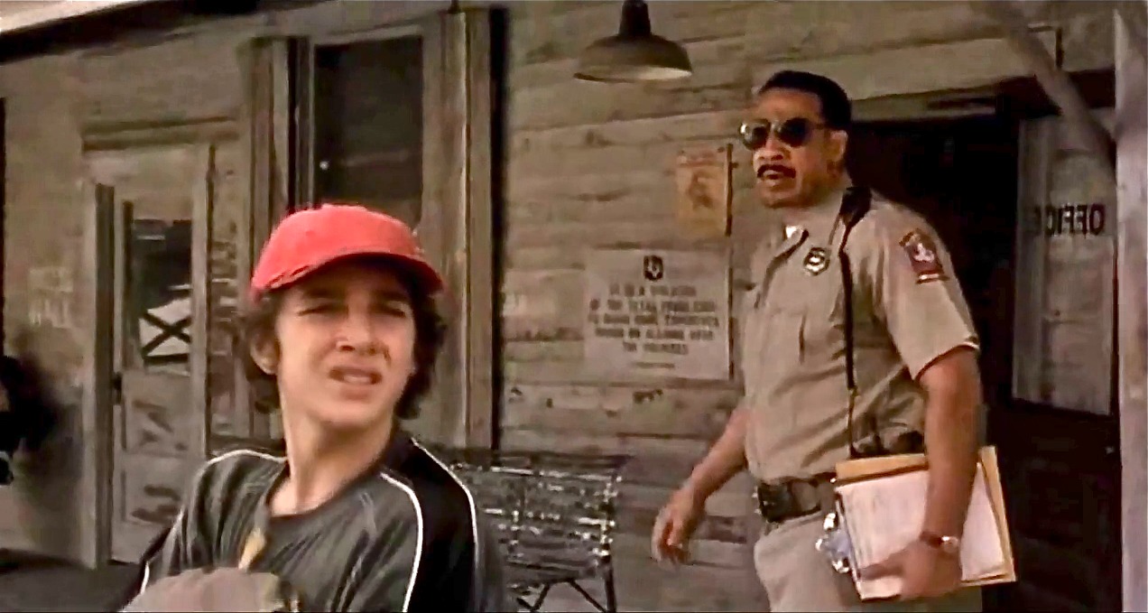On the set of Holes. Scene with Shai Labeouf and Jon Voight.