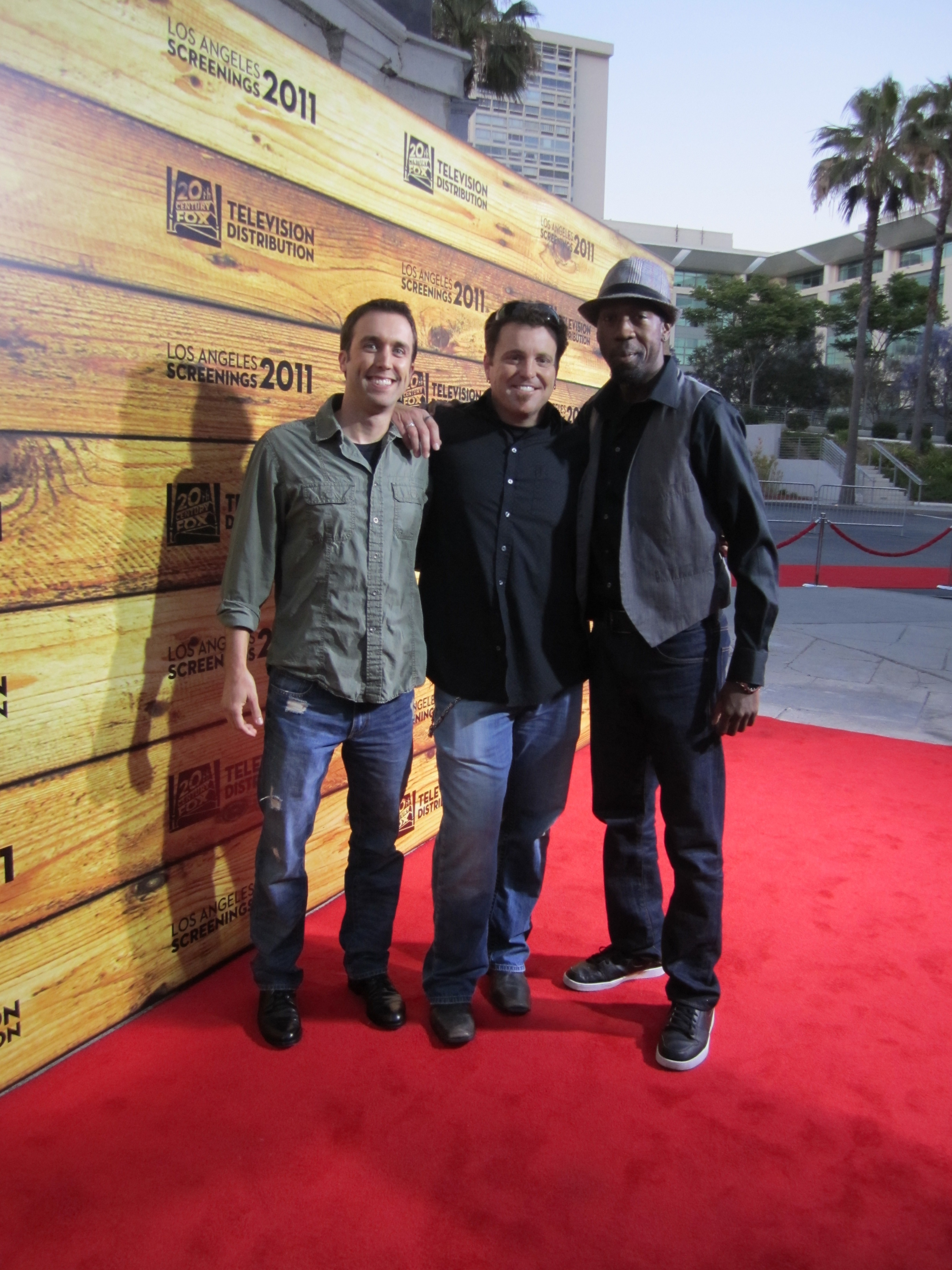 Travis Sentell, The Tim Coston, and Tim Brown - stars of the FOX FAST shorts - FOX Studios
