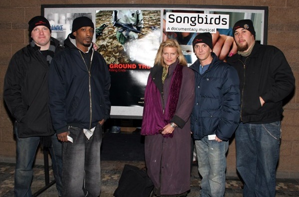 Robert Acosta, Patricia Foulkrod, Sean Huze and Paul Rieckhoff at event of The Ground Truth: After the Killing Ends (2006)