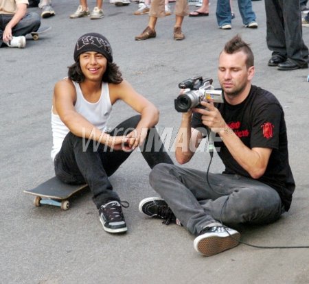 Kico And Skateboard Cinematographer for Wassup Rockers Danny Minnick Wassup Rockers Free-For-All Block Party Brooklyn, New York United States
