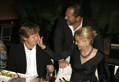 Sharon Stone, William H. Macy and Harvey Weinstein at event of Bobby (2006)