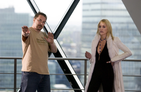 Sharon Stone and Michael Caton-Jones in Basic Instinct 2 (2006)