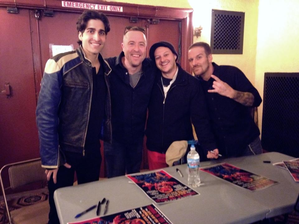 Joey Bicicchi, Frank Zieger, Mike Dozier and Gary Michael Schultz at Terror in the Aisles for Devil in My Ride Midwest Festival Premiere.
