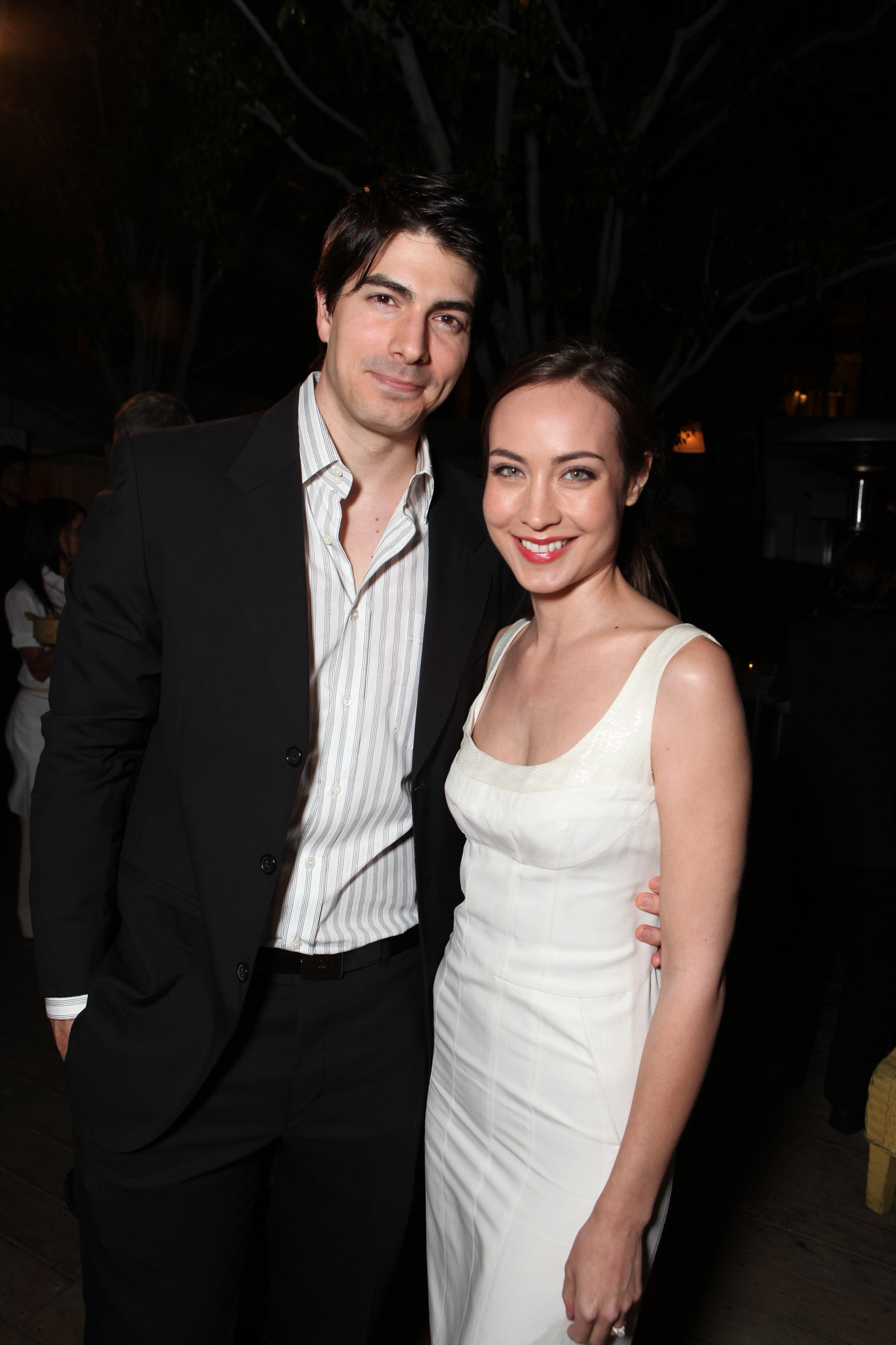 Brandon Routh and Courtney Ford