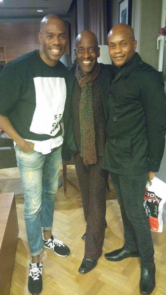 London UK with Tony Award Nomminees: Colman Domingo & Forrest McClendon (Scottsboro Boys).