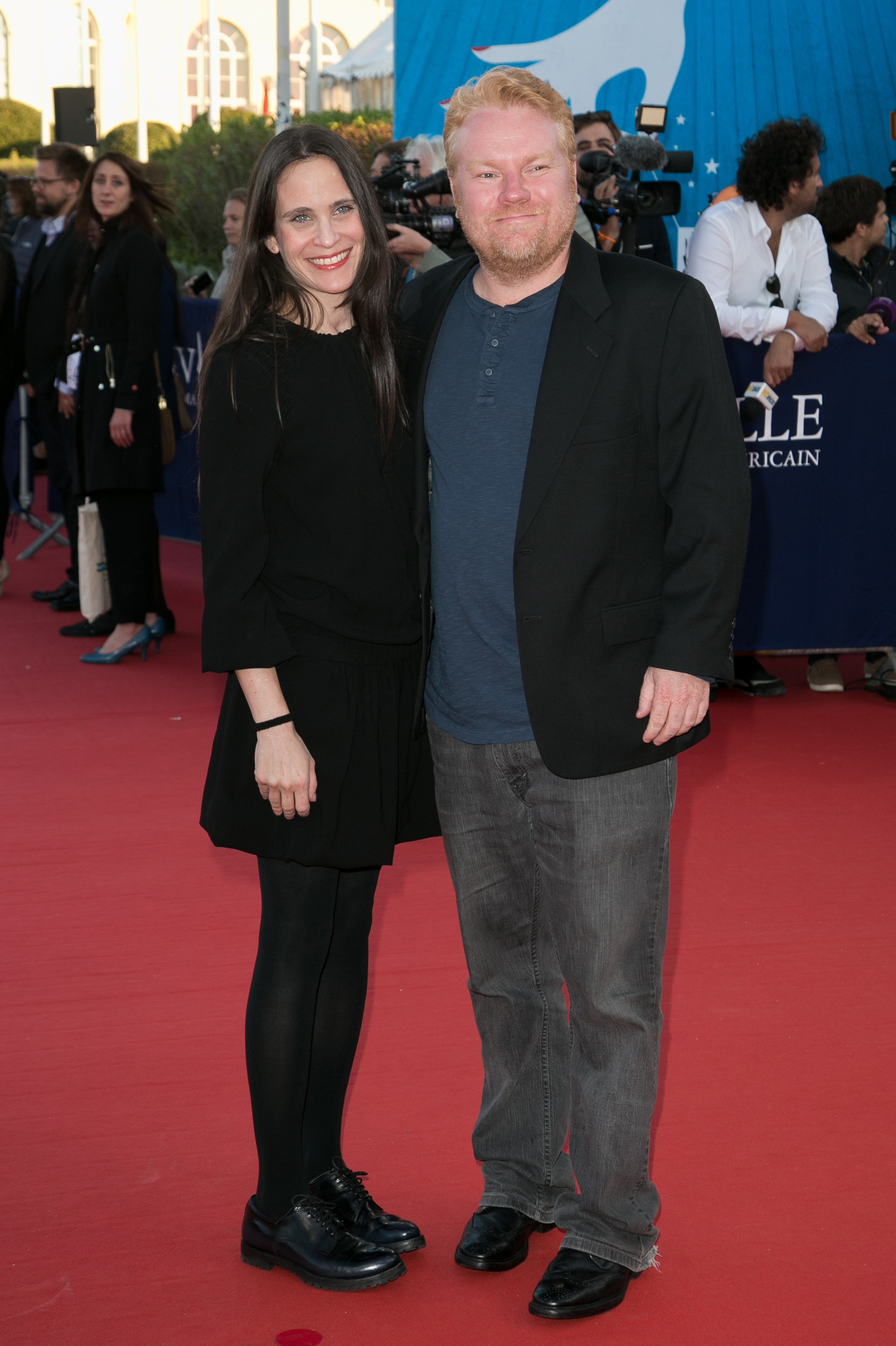 Mike Harrop and Amy Koppelman at event of Musu gyvenimas (2014)