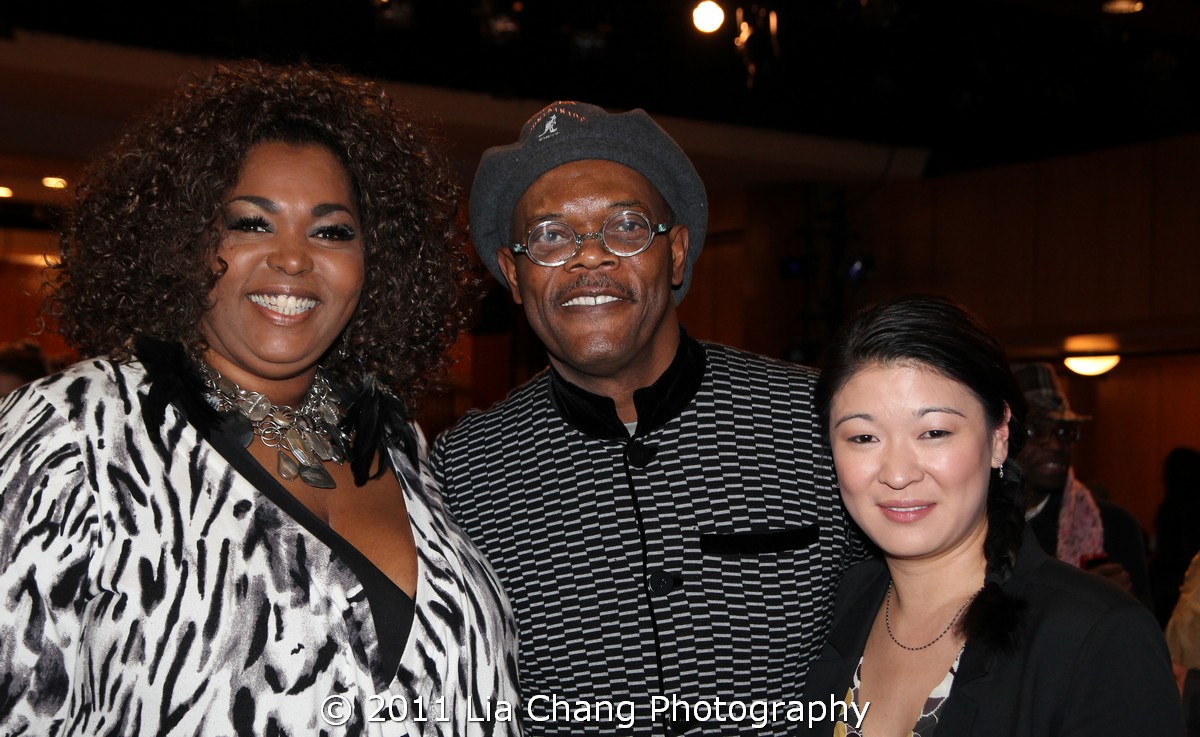 Liz Mikel, Samuel L. Jackson, Jennifer Lim - Drama Desk Panel at Fordham University