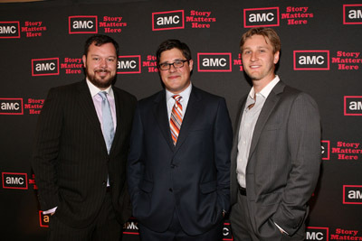Michael Gladis, Rich Sommer and Aaron Staton