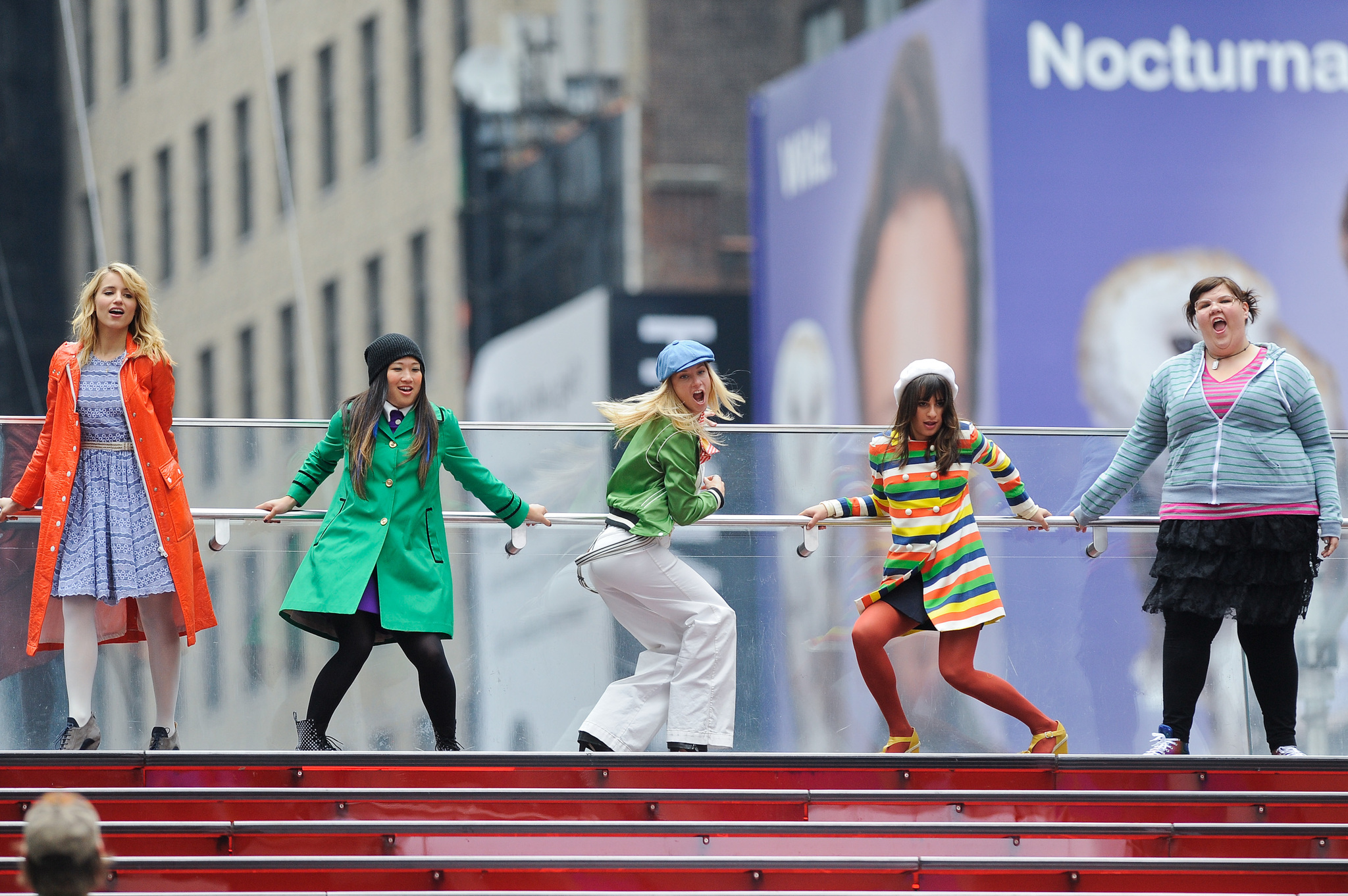 Lea Michele, Ashley Fink, Dianna Agron, Jenna Ushkowitz and Heather Morris at event of Glee (2009)