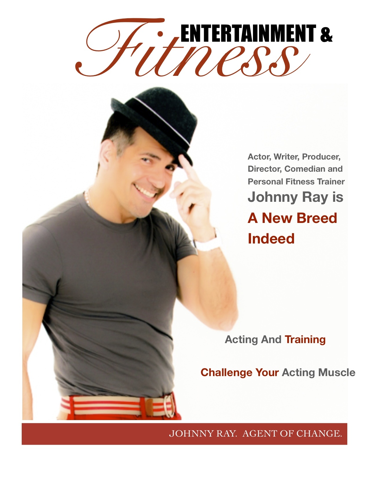 Cover for an article I wrote about how training for acting is like training at the gym.