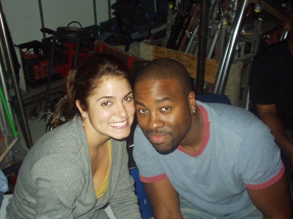 Nikki Reed and Kevin Arbouet on the set of Last Day of Summer