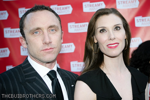 Joel Bryant and Deven Green at the 1st Annual Streamy Awards. Wadsworth Theatre, Los Angeles, CA.