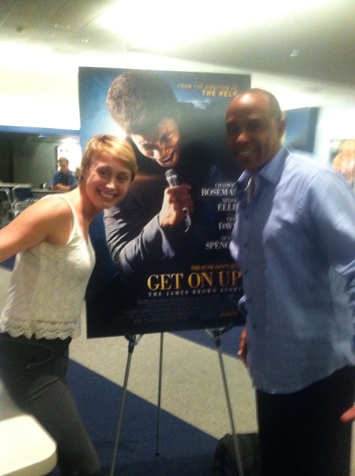 Amy Vorpahl and I at the Get on UP Screening