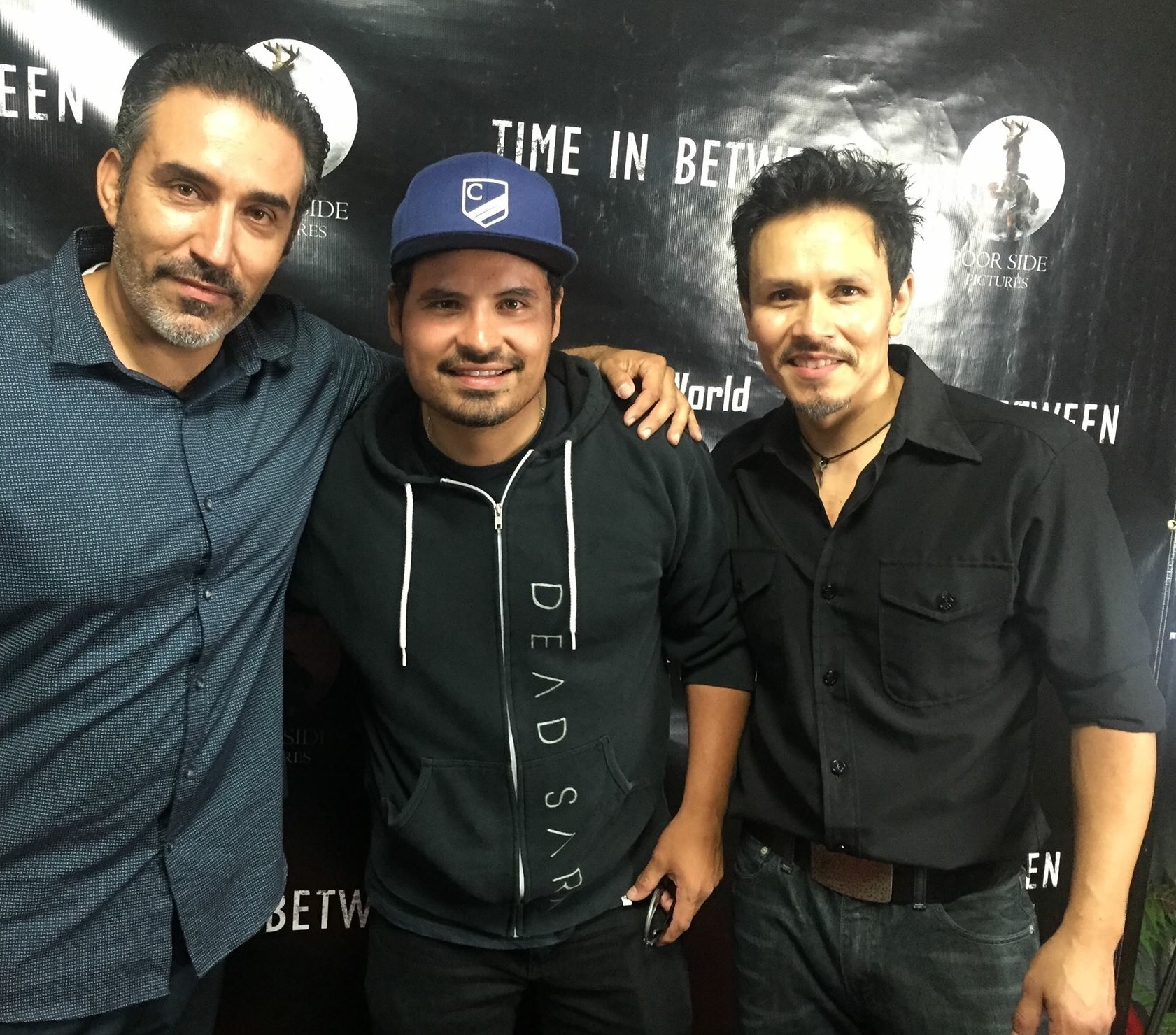 Time In Between wrap party with Michael Pena and Carlos Zapata.