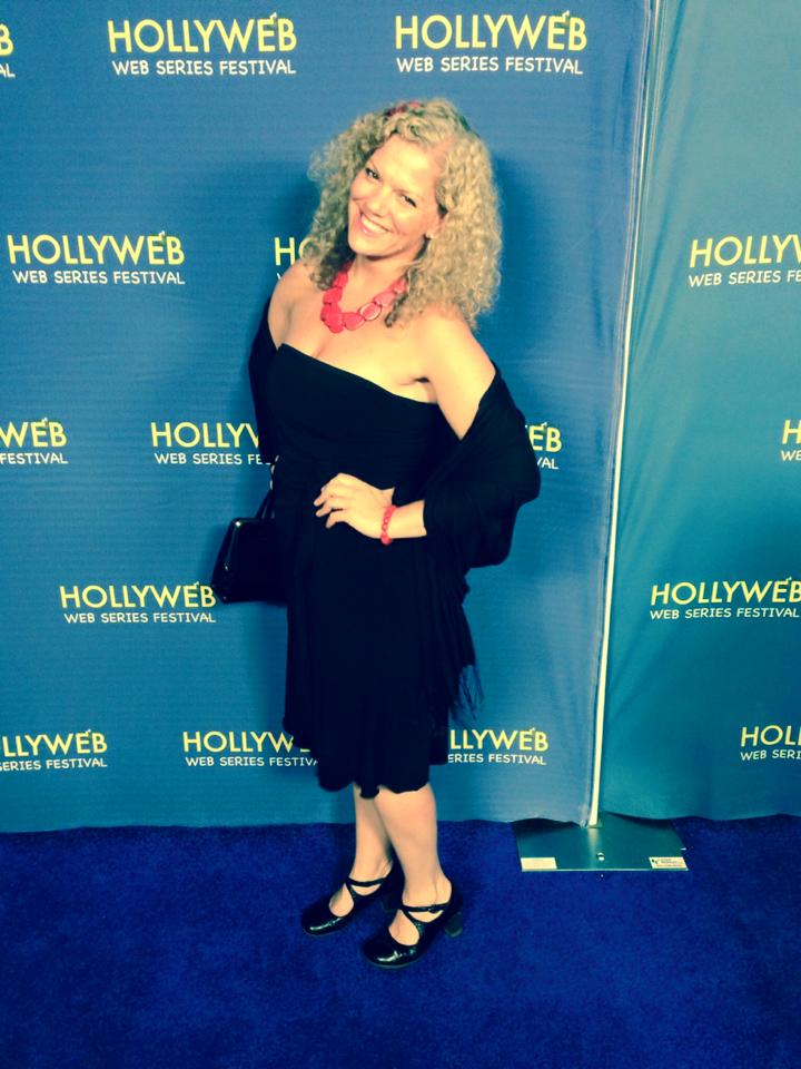 S. Siobhan McCarthy Co-Creator and Exec Producer of PARKED on the blue carpet of Hollyweb Festival in LA