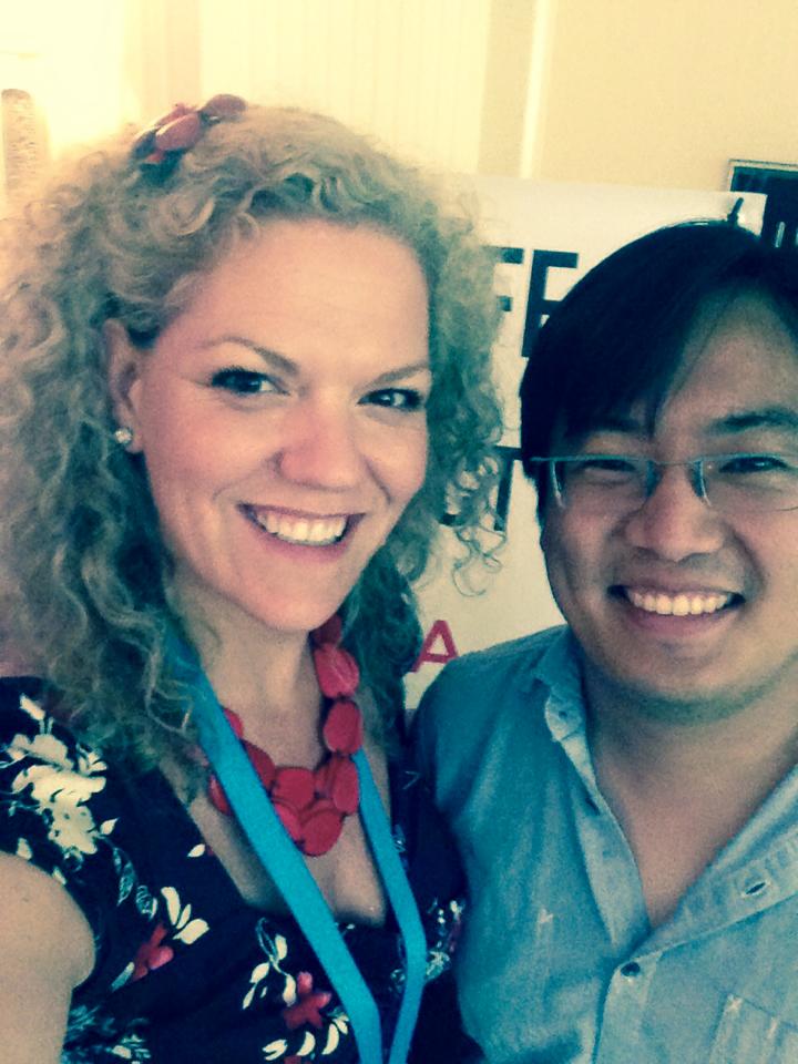Creator/Actor/ Exec Producer S. Siobhan McCarthy of PARKED with Co- Star Freddie Wong in LA for Banff CIC Connect