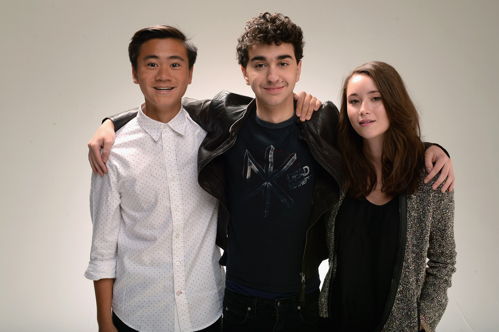 Michael Chen, Alex Wolff, and Katie Chang at event of A Birder's Guide To Everything (2013)