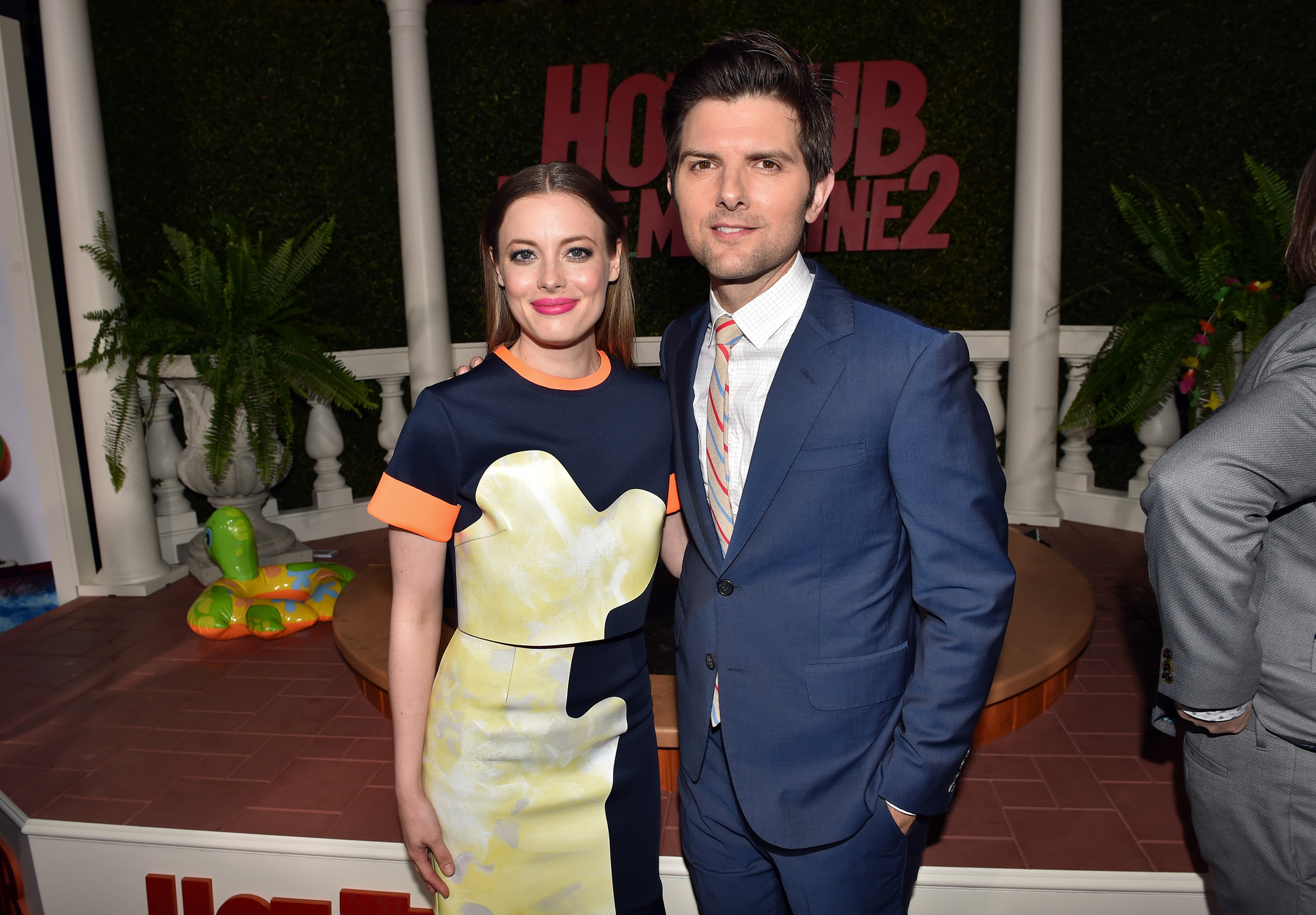 Adam Scott and Gillian Jacobs at event of Hot Tub Time Machine 2 (2015)