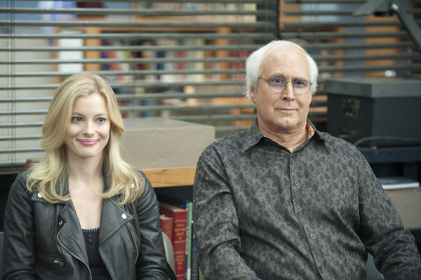 Still of Chevy Chase and Gillian Jacobs in Community (2009)