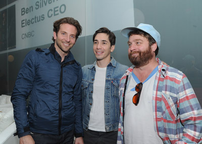 Bradley Cooper, Zach Galifianakis and Justin Long