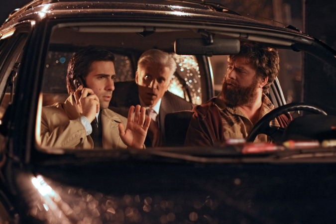 Still of Ted Danson, Jason Schwartzman and Zach Galifianakis in Bored to Death (2009)