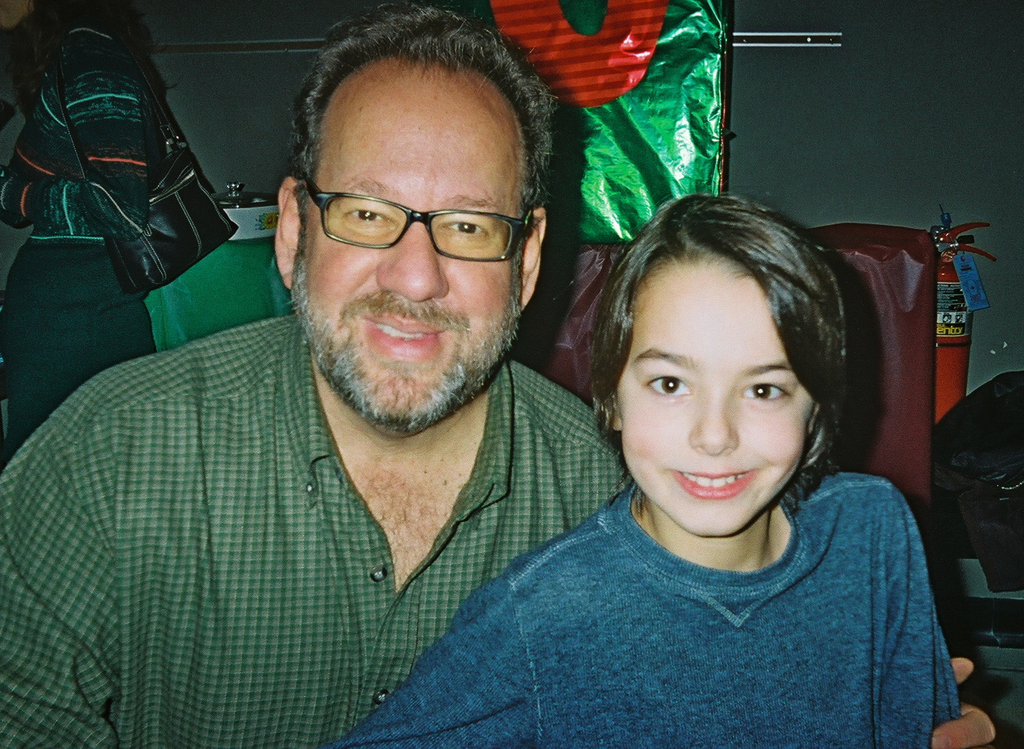 Robert Gerdisch with Director Bill Brown, Goodman Theater, Chicago, Christmas Carol, Peter/Young Scrooge/Ignorance