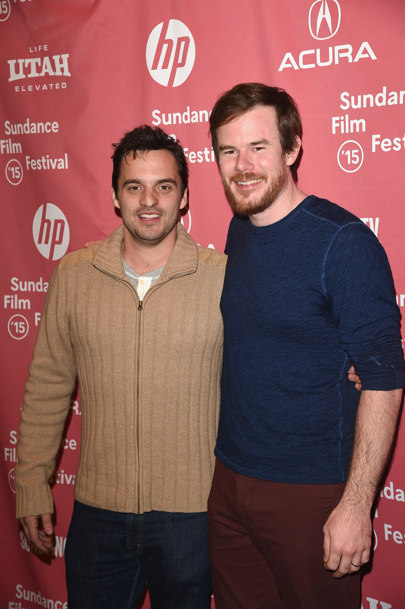 Joe Swanberg and Jake Johnson at event of Digging for Fire (2015)