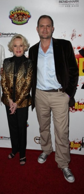Blu de Golyer and Tippi Hedren at The Road To Freedom premiere.