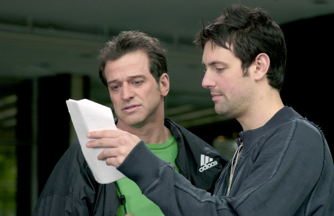 Allen Covert and Nicholaus Goossen in Grandma's Boy (2006)