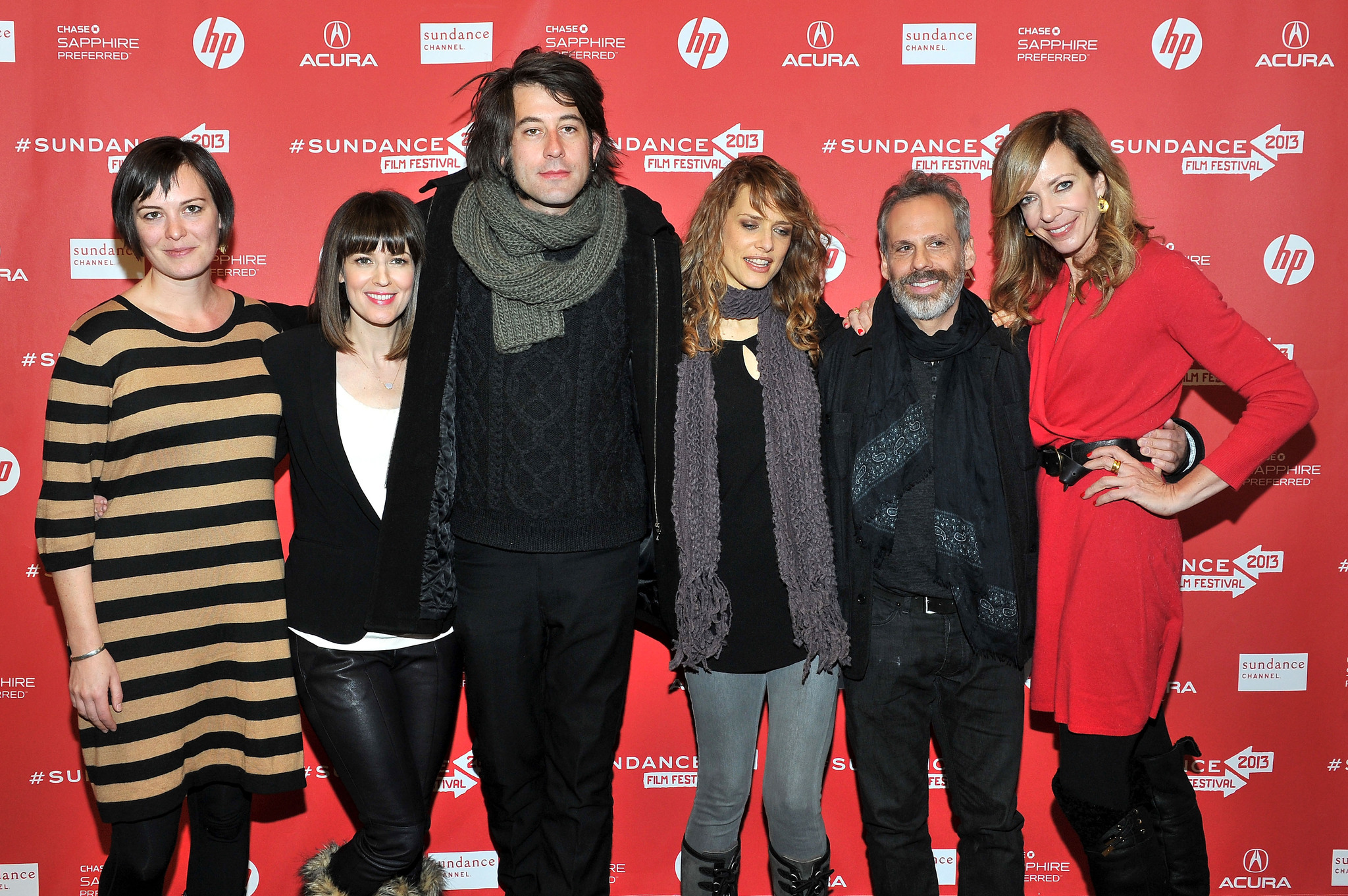 Allison Janney, Josh Pais, Lynn Shelton, Benjamin Kasulke and Alycia Delmore at event of Touchy Feely (2013)