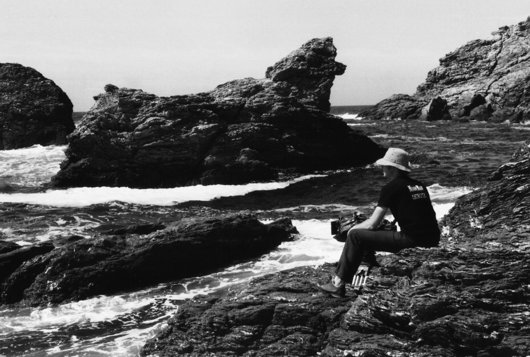 Christoph Englert on location Belle Ile en Mer, France for THE WATCHMAN AND THE LITTLE GIRL. Additional photography.