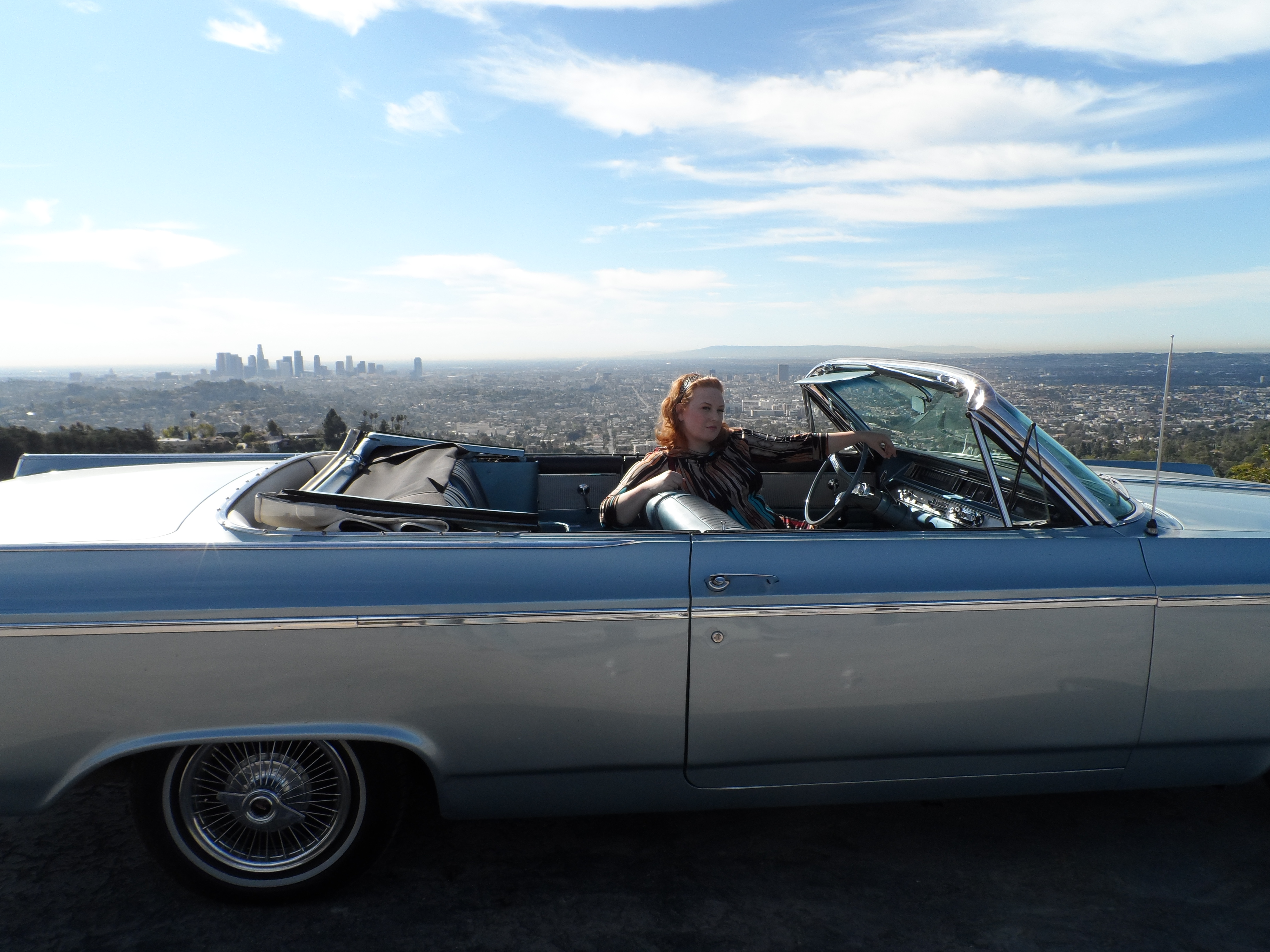 Angie overlooking Los Angeles. (2013)