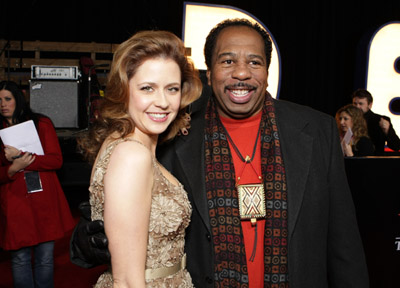 Jenna Fischer and Leslie David Baker at event of Walk Hard: The Dewey Cox Story (2007)