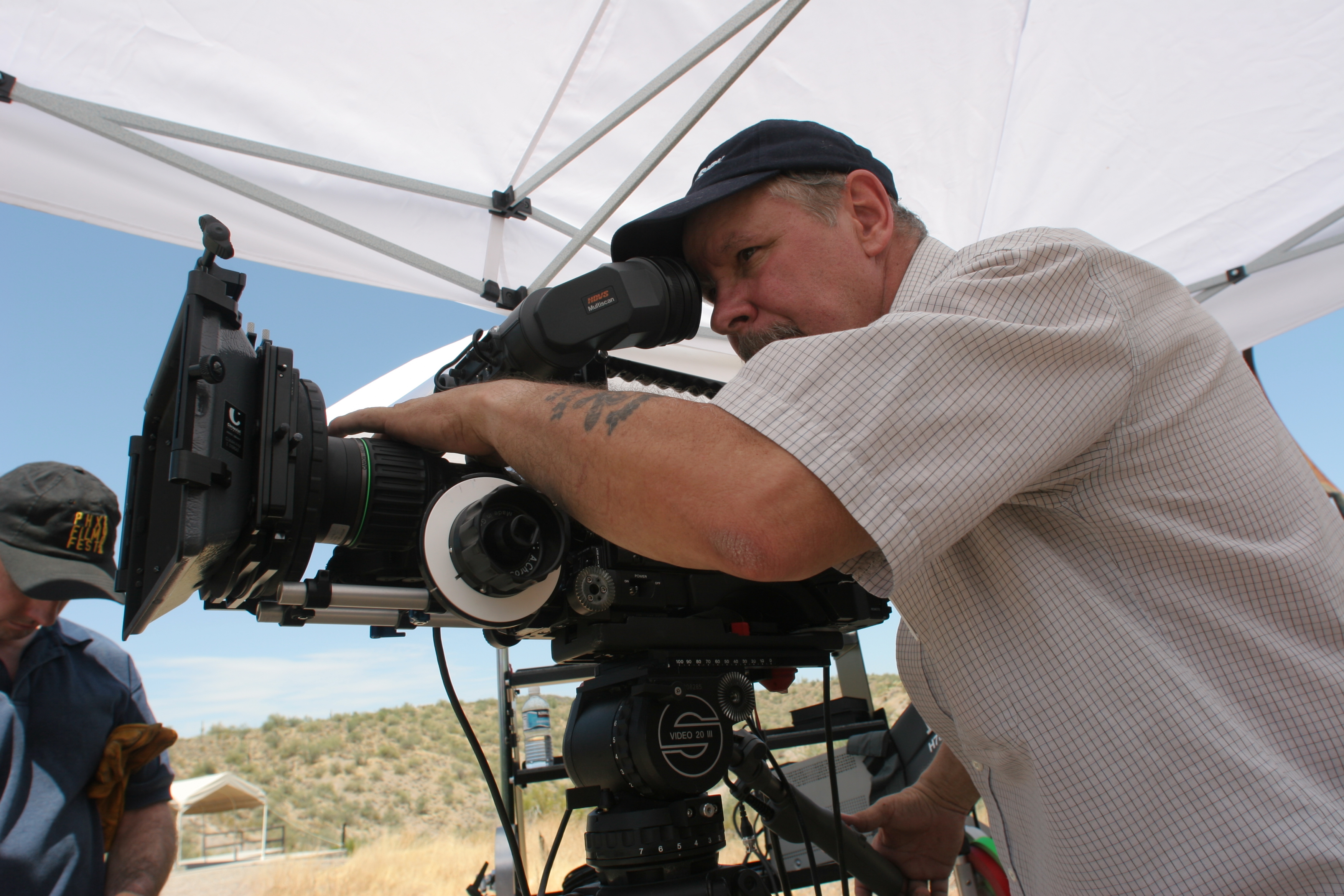 Steve Wargo and F-900 on set of Dillon