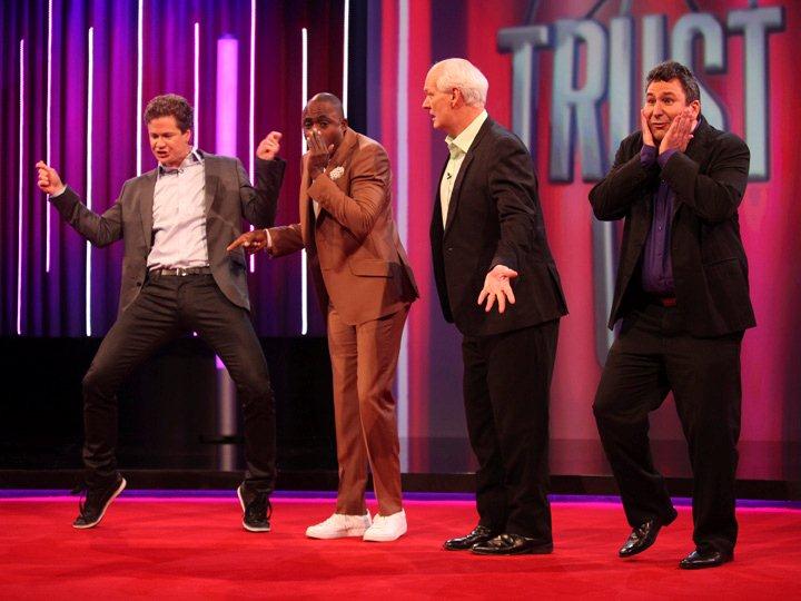 Jonathan Mangum, Wayne Brady, Colin Mochrie, Craig Cackowski in 