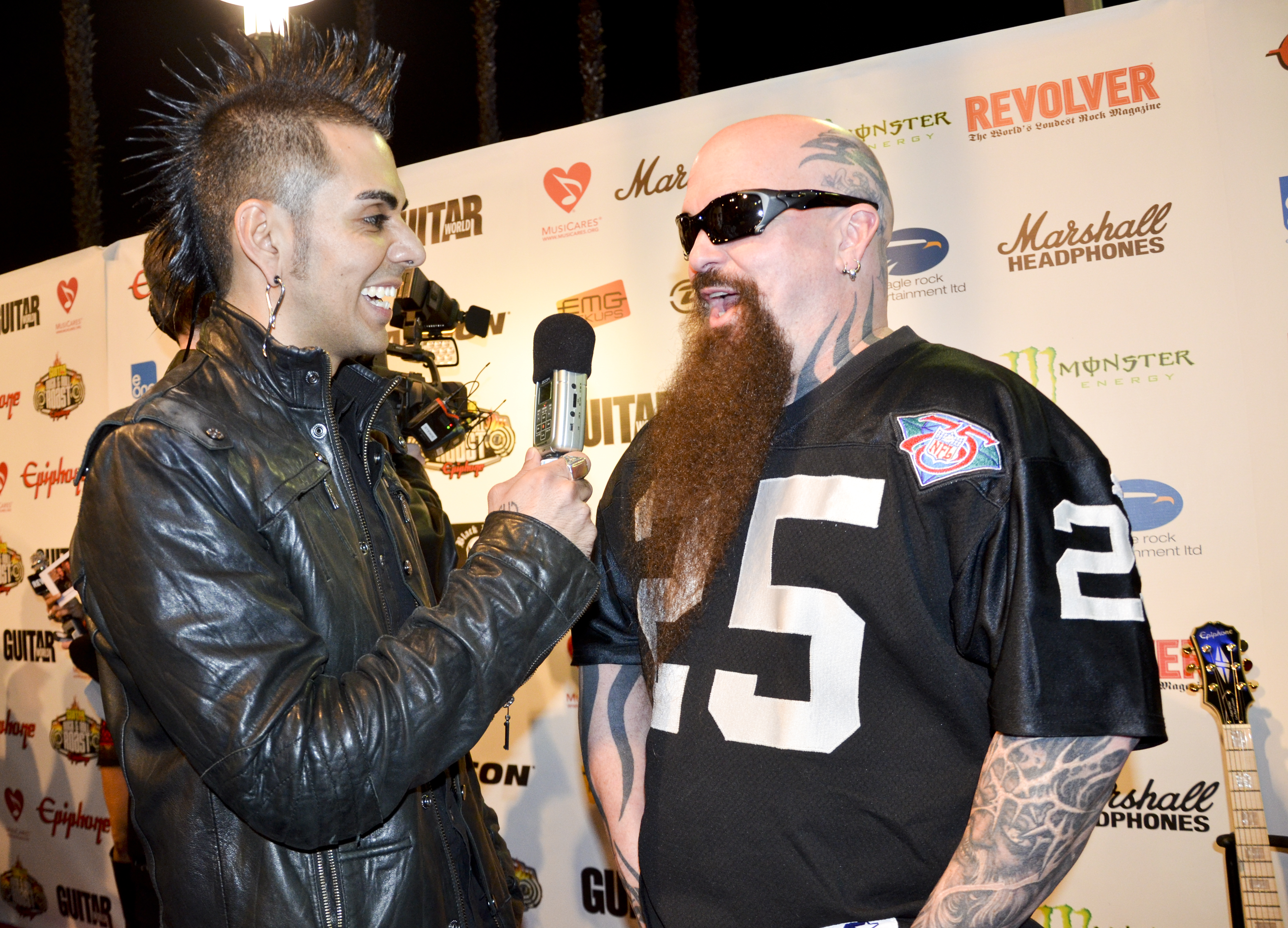Interviewing Slayer's Kerry King at Rock 'n Roll Roast of Zakk Wylde - Anaheim CA 2012