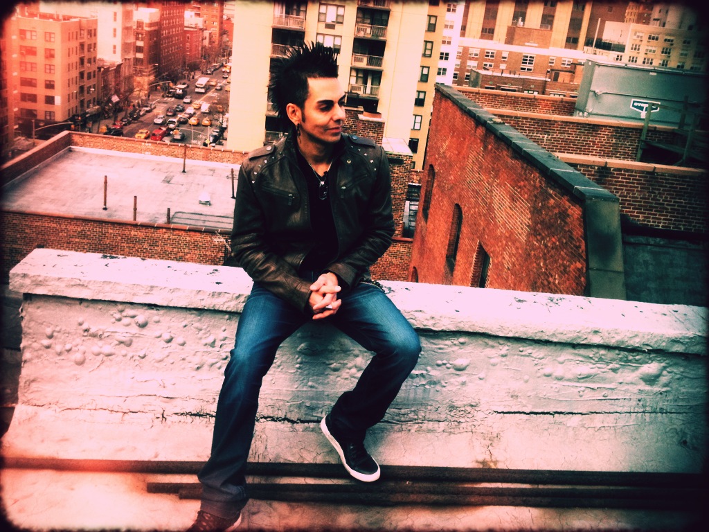Filming rooftop NYC for LatiNation TV