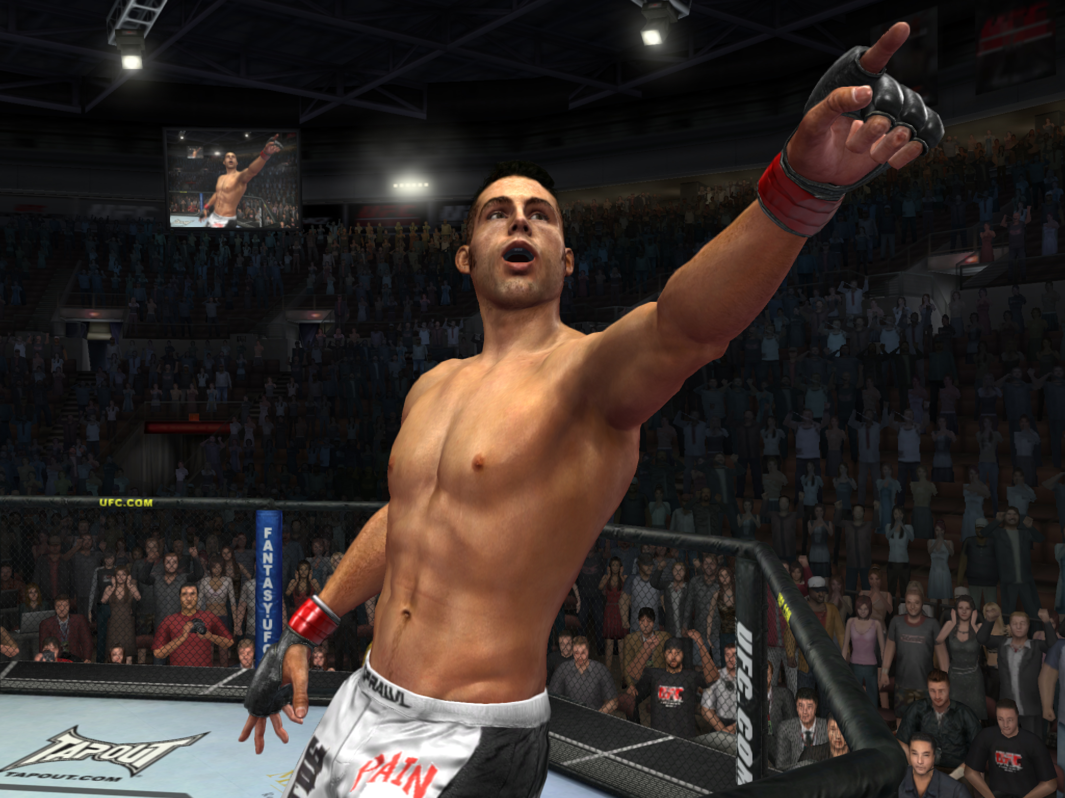 Mike Swick's character inside UFC's 2010 Undisputed Video Game.
