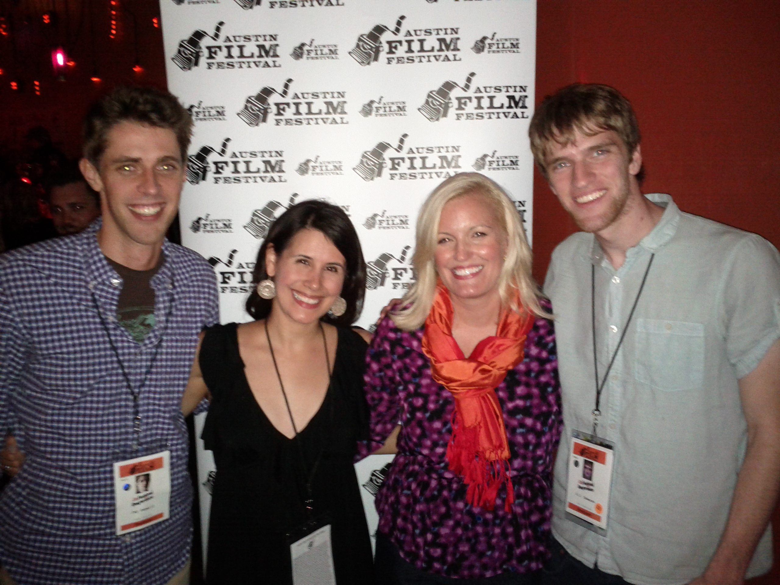 Jay Gammill, ErinRose Widner, Carolyn Sweeney and A.J. Sheeran at Austin Film Festival 2012